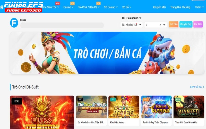 Ban ca Fun88 Bắn cá Fun88