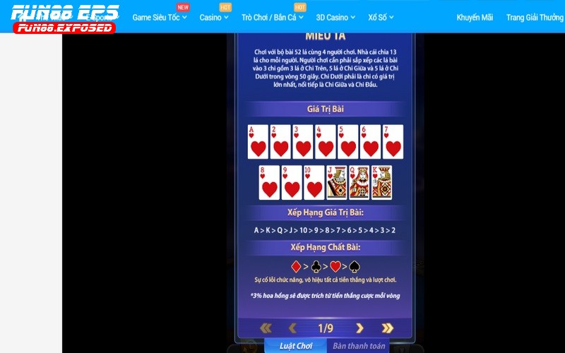 De thanh cong khi choi game bai Fun88 anh em can nam ro quy luat choi Để thành công khi chơi game bài Fun88, anh em cần nắm rõ quy luật chơi