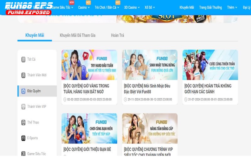 Khuyen mai Fun88 ve hoan tra khong gioi han Khuyến mãi Fun88 về hoàn trả không giới hạn