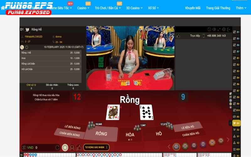 Rong ho la game casino noi tieng con biet den voi ten goi Dragon Tiger Rồng hổ là game casino nổi tiếng còn biết đến với tên gọi Dragon Tiger